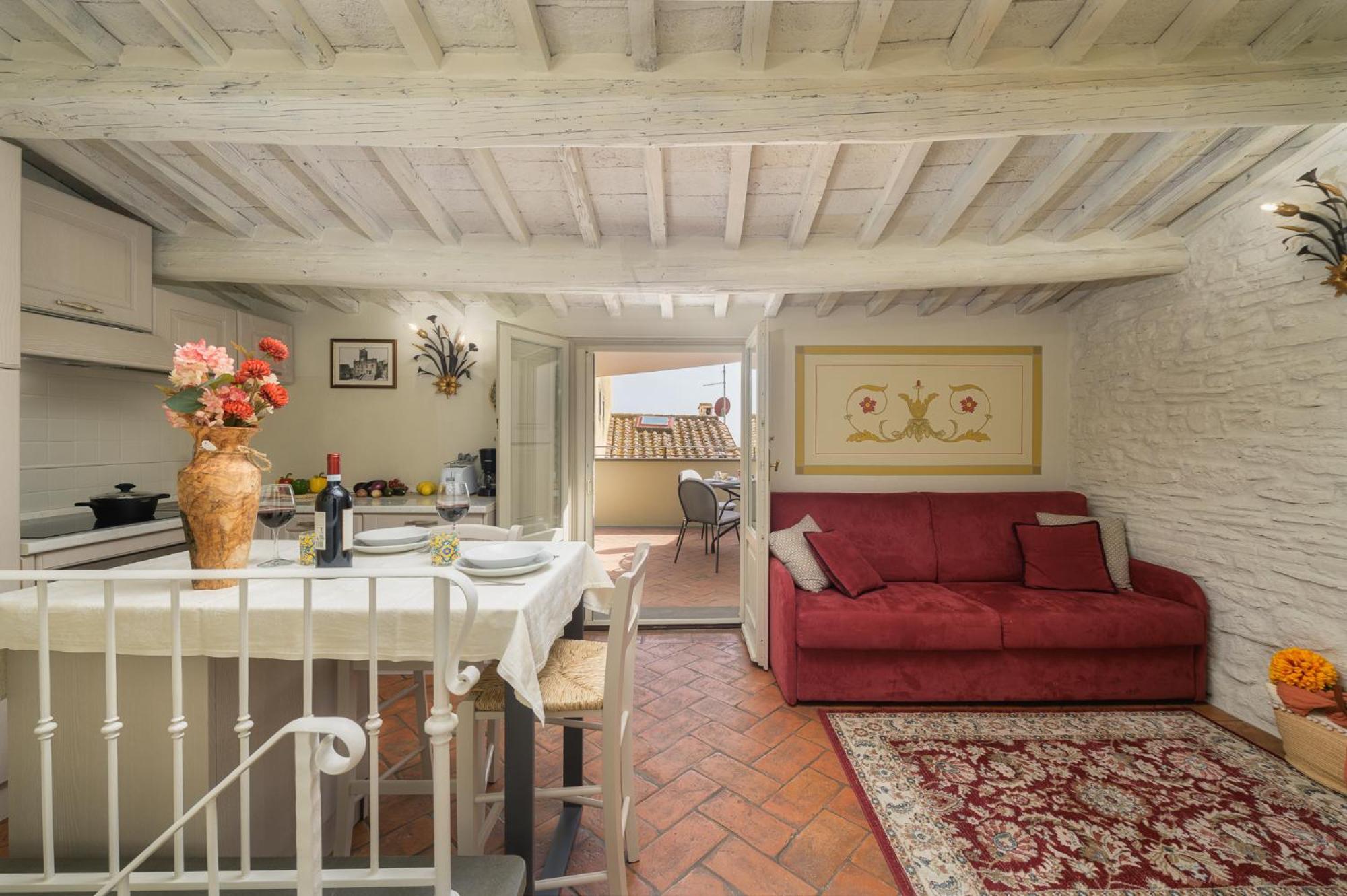 Terrazza Silena, Centro Storico Con Vista Cortona! Apartman Kültér fotó